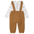 Ensemble Salopette Citrouilles 3-24mois-Firsts par Petit Lem-Brun-3 m-FIT-26FGW34E18-CLÉMENT