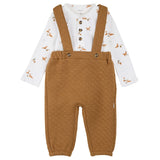 Ensemble Salopette Citrouilles 3-24mois-Firsts par Petit Lem-Brun-3 m-FIT-26FGW34E18-CLÉMENT