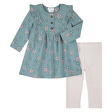 Robe Fleurs Mûres 3-24mois-Firsts par Petit Lem-Turquoise-3 m-FIT-26FGW35E21-CLÉMENT