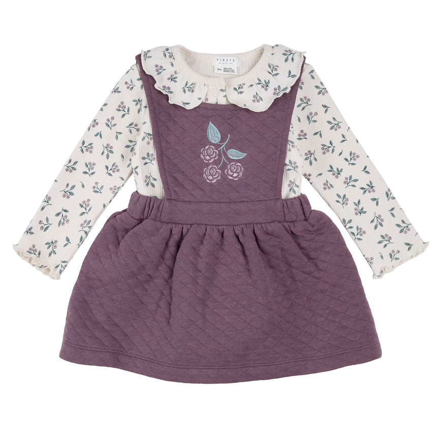 Ensemble Chasuble Mûres 3-24mois-Firsts par Petit Lem-Prune-3 m-FIT-26FGW35E22-CLÉMENT