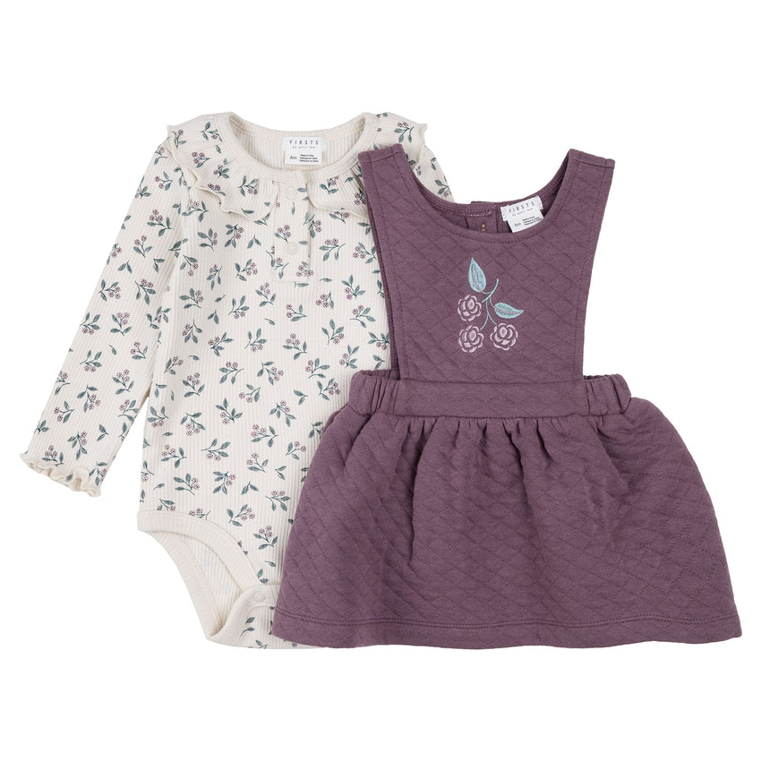 Ensemble Chasuble Mûres 3-24mois-Firsts par Petit Lem-FIT-26FGW35E22-CLÉMENT