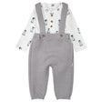 Ensemble Salopette Polaire 3-24mois-Firsts par Petit Lem-Gris-3 m-FIT-26FGW38E33-CLÉMENT