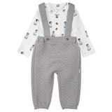 Ensemble Salopette Polaire 3-24mois-Firsts par Petit Lem-Gris-3 m-FIT-26FGW38E33-CLÉMENT