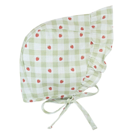 Chapeau Fraises 0-24mois-Firsts par Petit Lem-Sauge-0-6 m-FIT-26SGW30A01-CLÉMENT