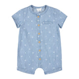 Barboteuse Chambray Voilier3-24mois-Firsts par Petit Lem-Bleu-3 m-FIT-26SGW35N01-CLÉMENT