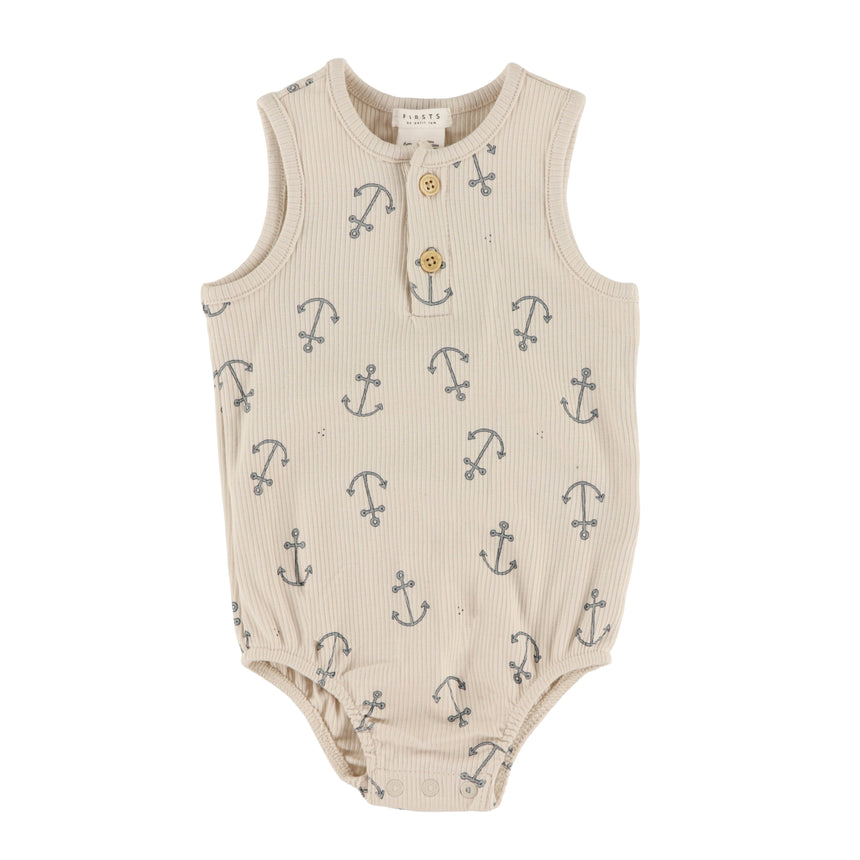 Barboteuse Voiliers 3-24mois-Firsts par Petit Lem-Beige-3 m-FIT-26SGW35T01-CLÉMENT