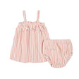 Robe Rayée Dauphins 3-24mois-Firsts par Petit Lem-Rose-3 m-FIT-26SGW36E04-CLÉMENT
