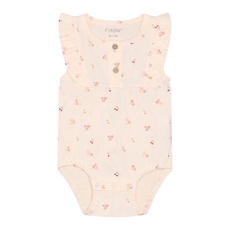Combinaison Imprimée Cerise 6-24mois-Fixoni-Rose-6 m-FIX-423156-5718-CLÉMENT