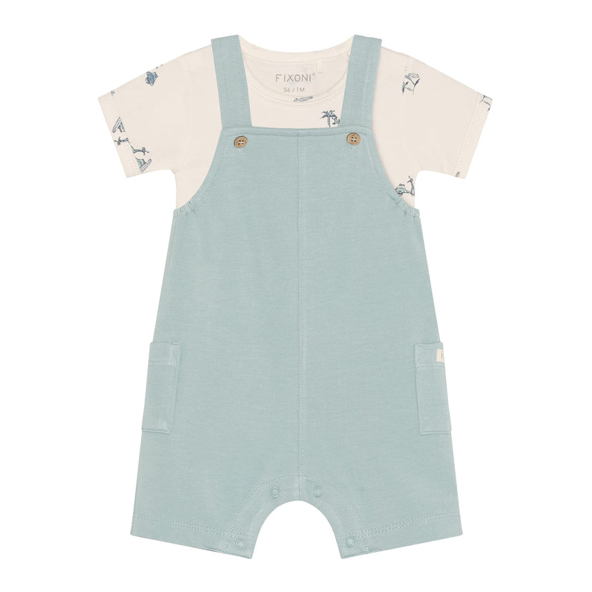 Ensemble Salopette Scooter 6-24mois-Fixoni-Turquoise-6 m-FIX-423180-8002-CLÉMENT
