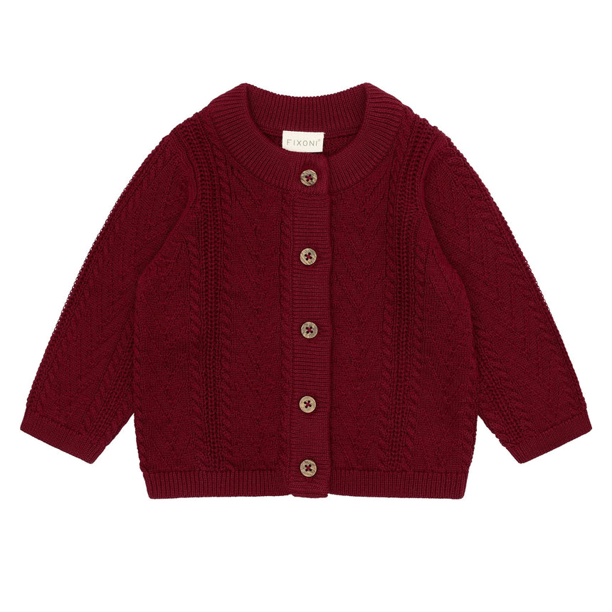 Cardigan Tricot 6-24mois-Fixoni-Bordeaux-6 m-FIX-423341-4261-CLÉMENT