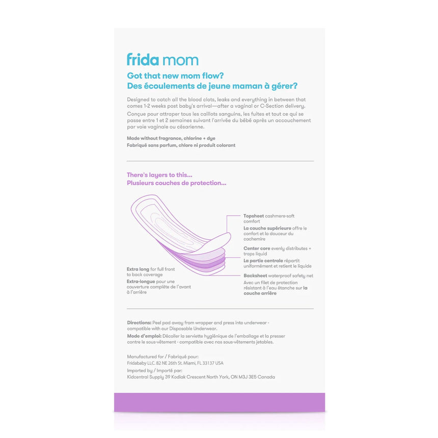 Serviettes Hygiénique Postpartum-Frida Mom-FR2-NF226-CLÉMENT