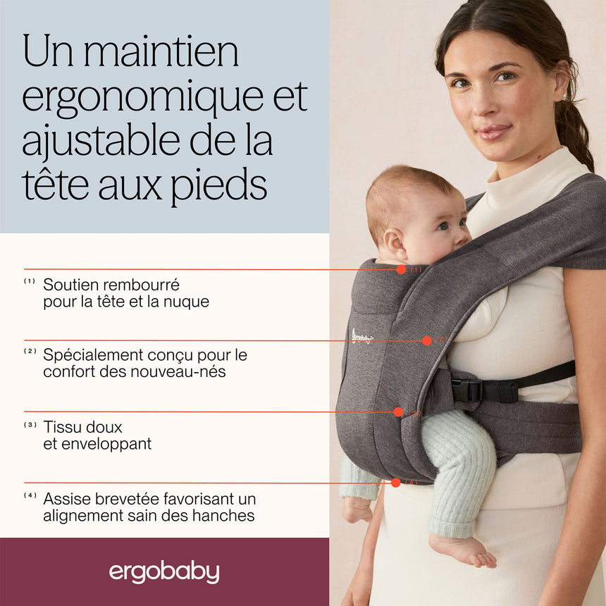 Porte-bébé Nouveau-Né Embrace - Crème-Ergobaby-FUL-BCEMACRM-CLÉMENT