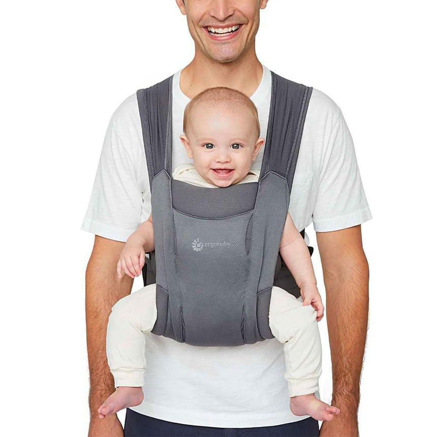Porte-bébé Nouveau-Né Embrace Mesh - Noir Délavé-Ergobaby-FUL-BCEMASAMBLK-CLÉMENT
