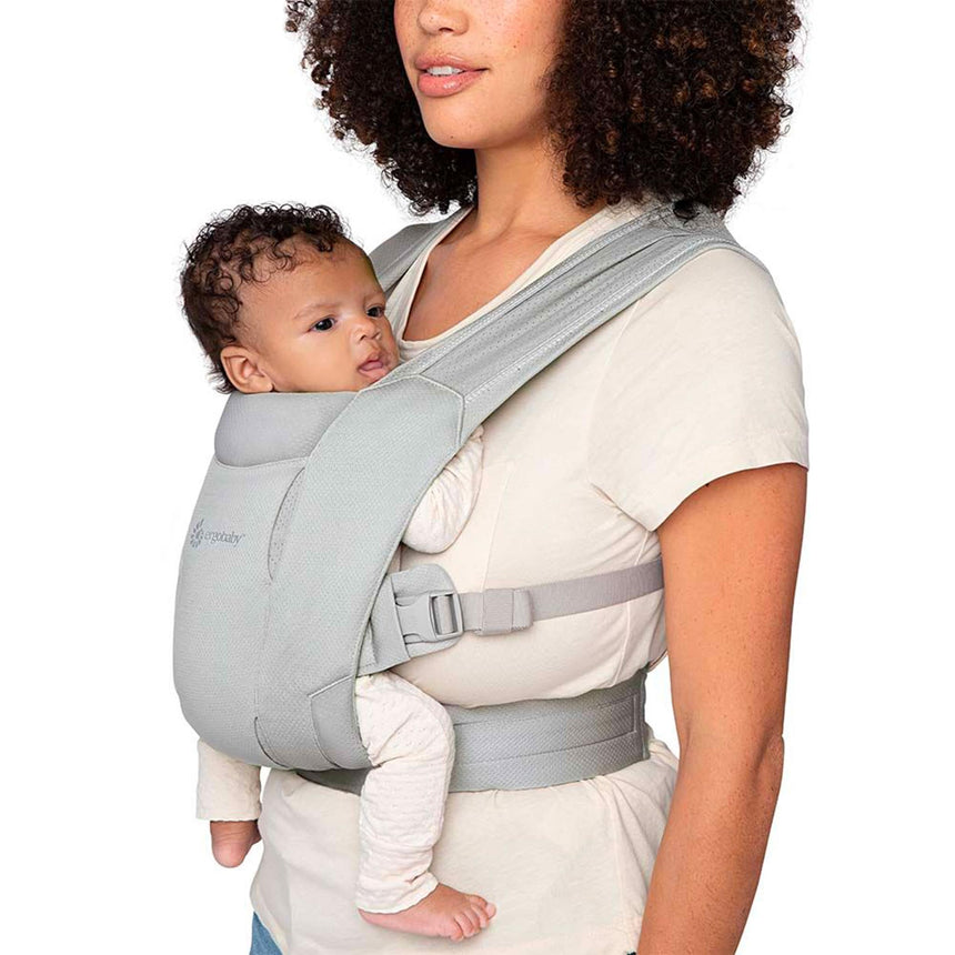Porte-bébé Nouveau-Né Embrace Mesh - Gris Doux-Ergobaby-FUL-BCEMASAMGRY-CLÉMENT