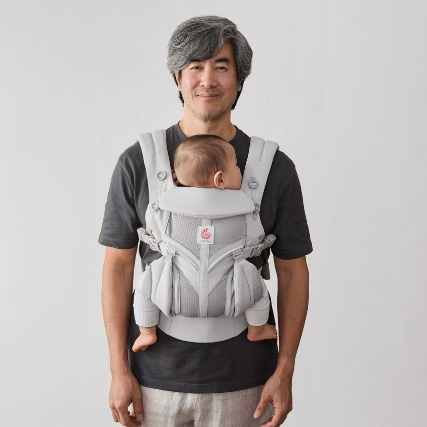 Porte-bébé Omni Classic Mesh - Gris Perle-Ergobaby-FUL-BCS360PGREY-CLÉMENT