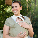 Porte-Bébé Écharpe Aura - Olive-Ergobaby-FUL-WLAOLVDIA-CLÉMENT