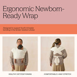 Porte-Bébé Écharpe Aura - Olive-Ergobaby-FUL-WLAOLVDIA-CLÉMENT