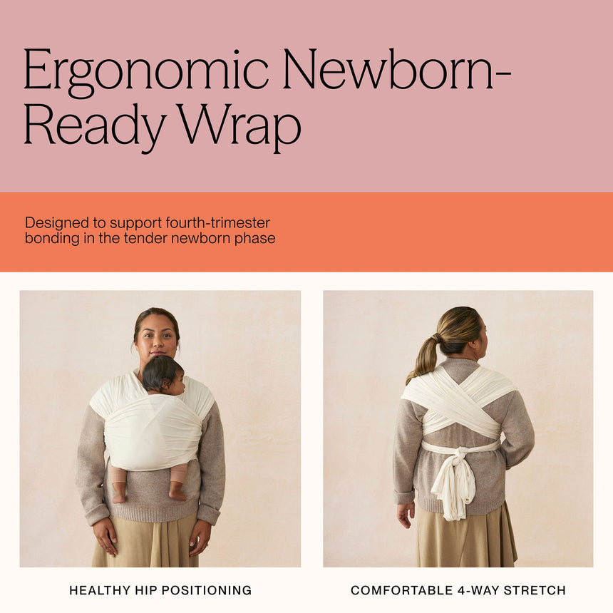 Porte-Bébé Écharpe Aura - Olive-Ergobaby-FUL-WLAOLVDIA-CLÉMENT