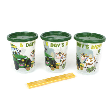 Gobelet à Paille 10oz (3) John Deere-Lamaze-FYE-Y11910-CLÉMENT