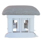 Tabouret blanc tissu OX60-Goberce-GBE-TB04BLOX60-CLÉMENT