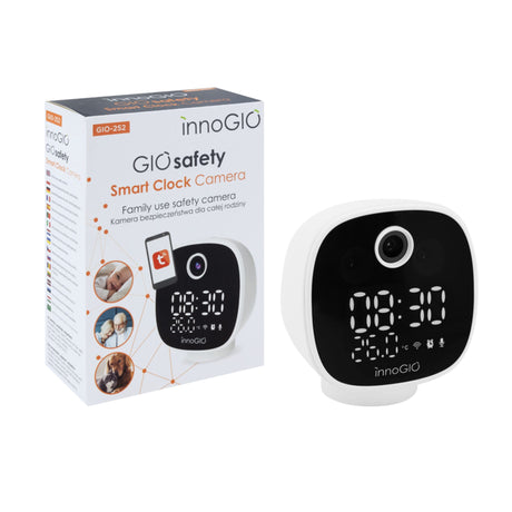 Caméra Wi-Fi GIOsafety Smart Clock-InnoGIO-GIO-GIO-252-CLÉMENT