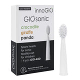 Tête de Remplacement (2) Sonic460 - pour brosse à dents Crocodile/Panda/Girafe-InnoGIO-GIO-GIO-460BH2-CLÉMENT