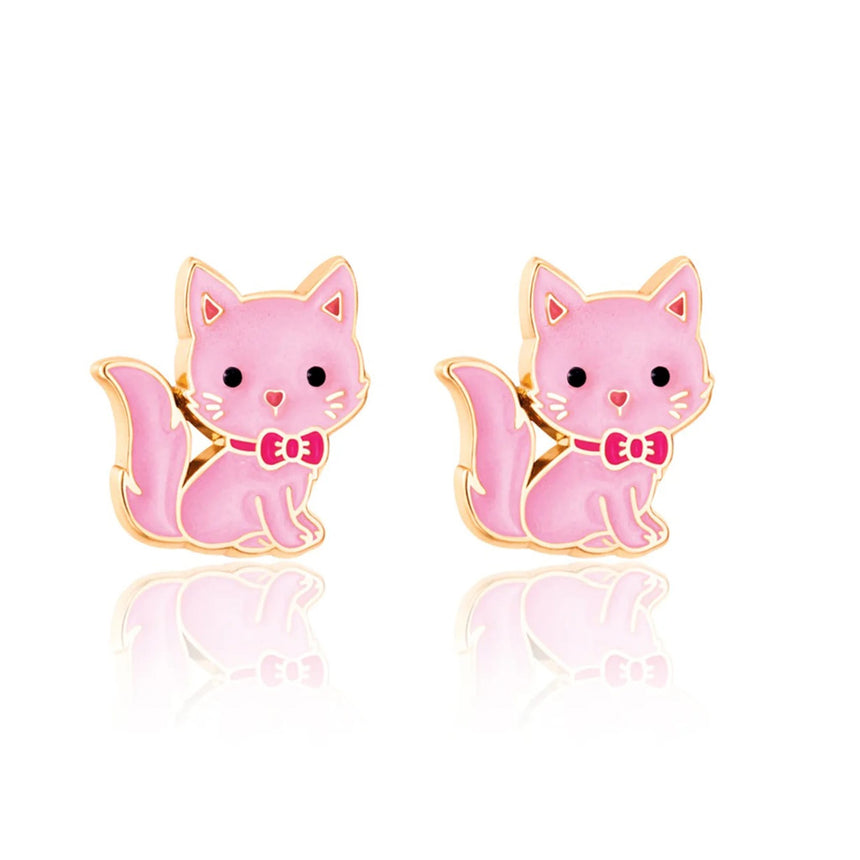 Boucles D'oreille Chat Rose-Girl Nation-GLN-GN-J572S05-CLÉMENT