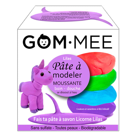Fabrication Pâte à Modeler Moussante - Licorne-Gom-mee-GOM-GOM-10LIC-CLÉMENT