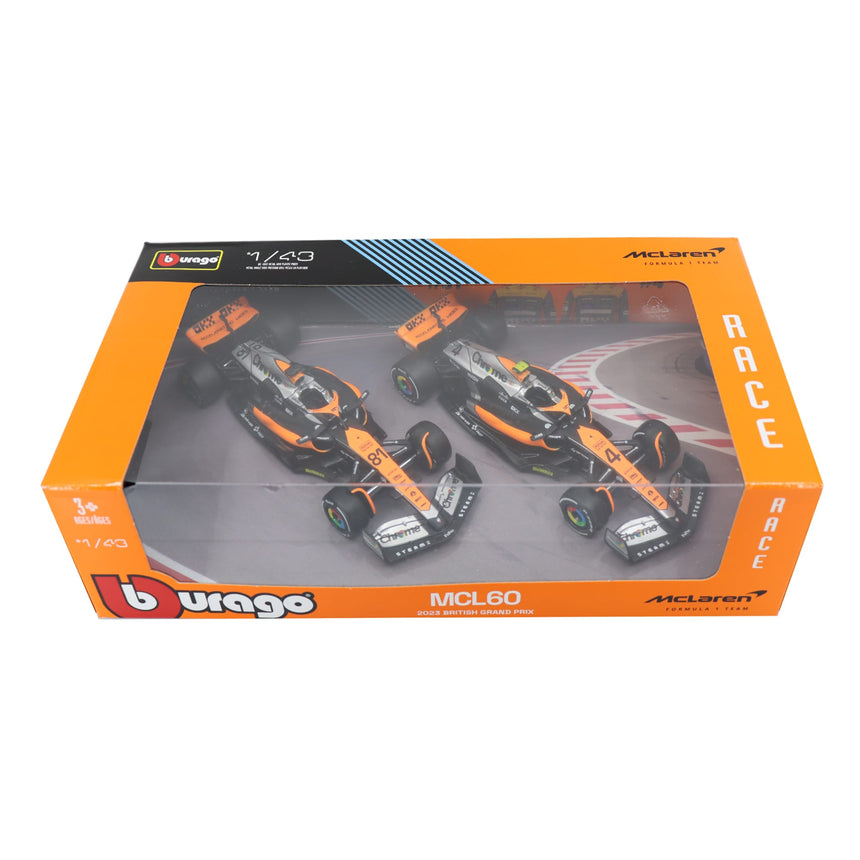 Ensemble de 2 Modèles Voitures MCL60 - Oscar Piastri / Lando Norris-Groupe Ricochet-GRI-MADA4481-MC-CLÉMENT