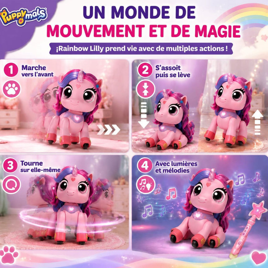 Robot Licorne Lilly Arc-en-ciel-Groupe Ricochet-GRI-ROUN1618-CLÉMENT