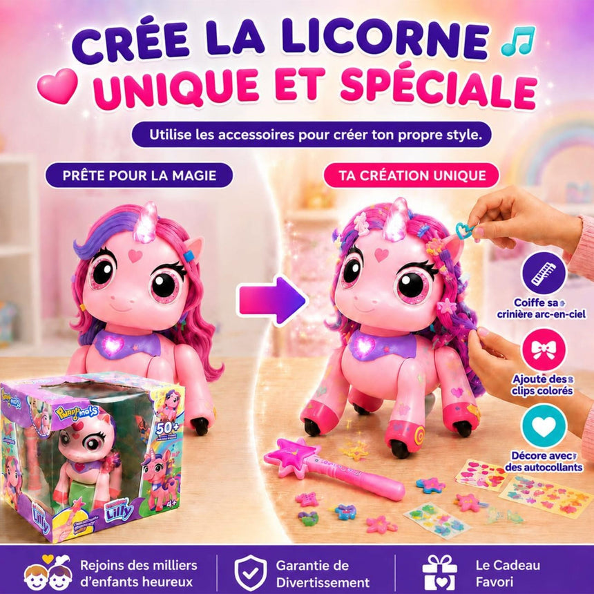 Robot Licorne Lilly Arc-en-ciel-Groupe Ricochet-GRI-ROUN1618-CLÉMENT