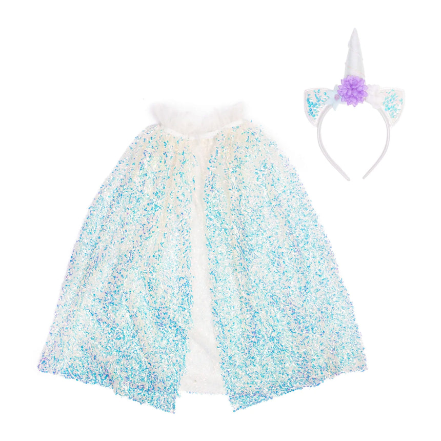 Cape Et Bandeau Licorne Scintillants - 4-6 ans-Great Pretenders-GRP-51405-CLÉMENT