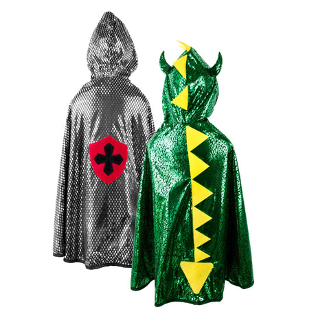 Cape Réversible Dragon/Chevalier - 5-6ans-Great Pretenders-GRP-55693-CLÉMENT