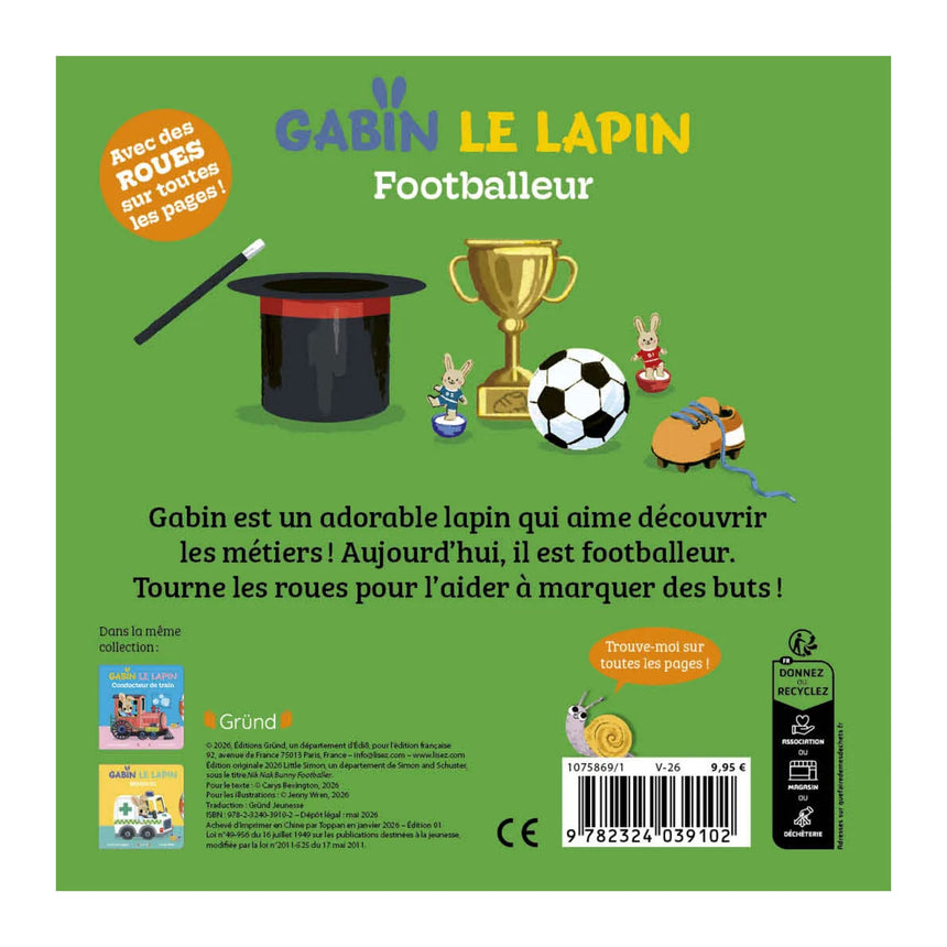 Gabin Le Lapin - Footballeur (soccer)-Grund-GRU-782324039102-CLÉMENT