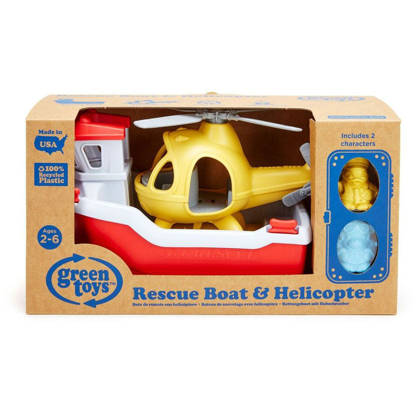Bateau et Hélicoptère-Green Toys-GRY-RBH1-1155-CLÉMENT