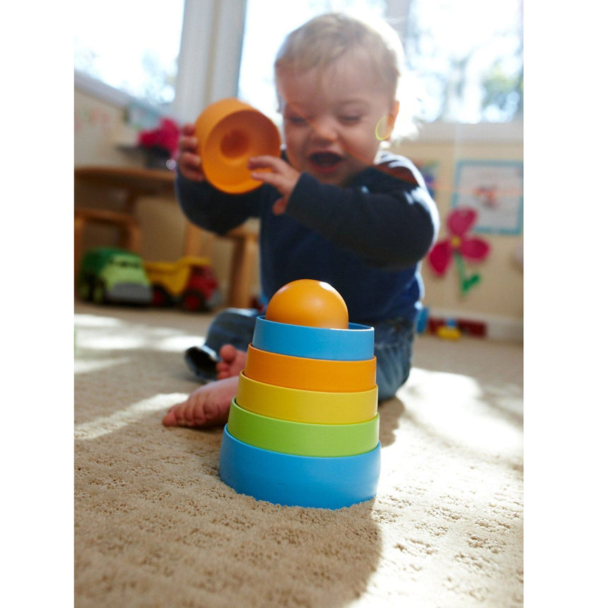 Jeu Tour Empilable-Green Toys-GRY-STK01R-CLÉMENT