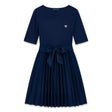 Robe Plissée Noeud 7-14ans-Guess Kids-Marine-7-GUE-J5YK23RC1S0M-CLÉMENT