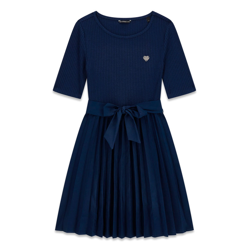 Robe Plissée Noeud 7-14ans-Guess Kids-Marine-7-GUE-J5YK23RC1S0M-CLÉMENT