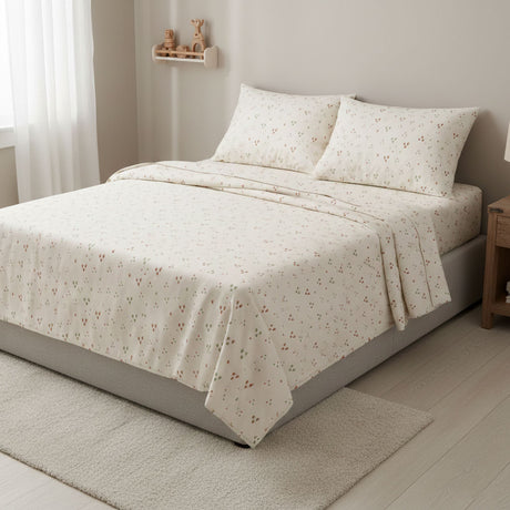 Ensemble Draps Lit Double - Herbes-Cathay Home-CAH-DBSS-SAFARI-CLÉMENT