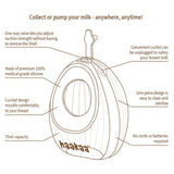 Tire-Lait Portable Coquillage-Haakaa-HAA-MHK184-CLÉMENT