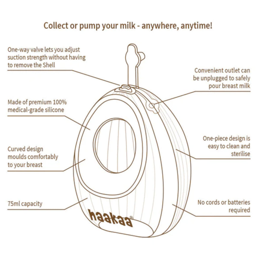Tire-Lait Portable Coquillage-Haakaa-HAA-MHK184-CLÉMENT