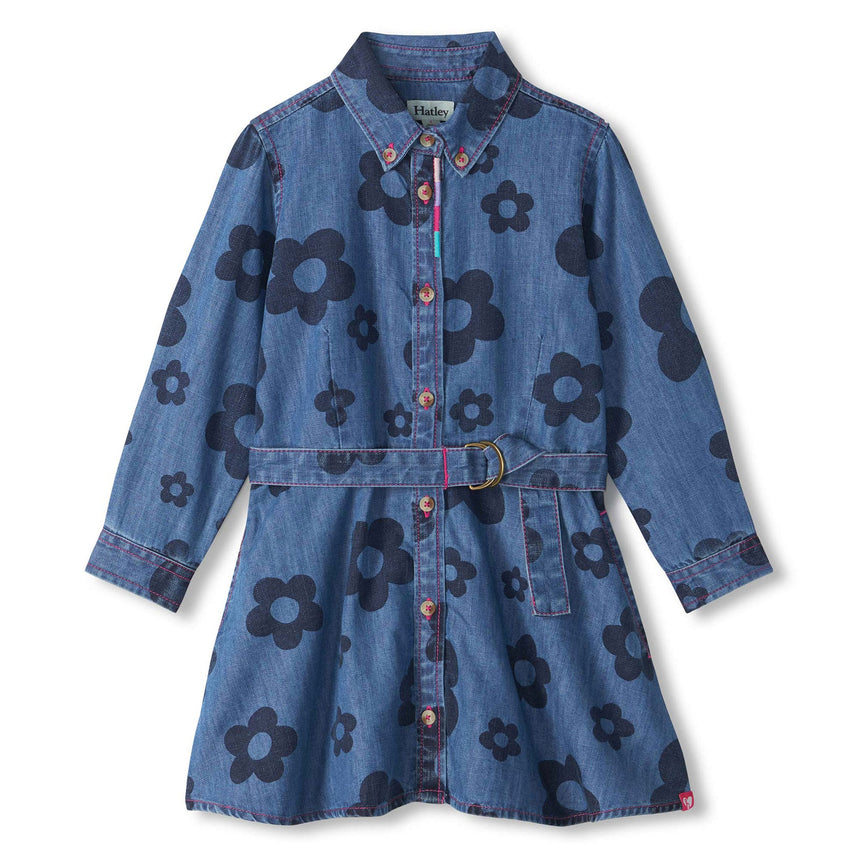 Robe Denim Fleurs 3-8ans-Hatley-Denim-3-HAT-F26CBK2057-CLÉMENT
