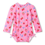 Maillot UV Petits Fruits 3-24mois-Hatley-Rose-3-6 m-HAT-S26SBI907B-CLÉMENT