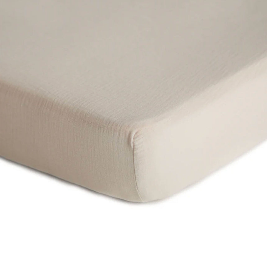Drap Contour pour Lit de Bébé Mousseline - Fog-Mushie-HIE-MCS-304-CLÉMENT
