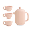 Service à thé en silicone pour enfant 4 pièces - Blush-Mushie-HIE-MSTS-1002-CLÉMENT