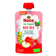 Purée Bio - Red Bee - Pomme avec Fraise (À partir de 8 mois)-Holle-HLL-HF4-CLÉMENT