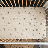 Drap Contour Couchette de Bébé - Bleuet-House of Elia-HOE-CRIB-F2022BL-CLÉMENT