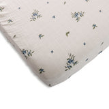 Drap Contour Couchette de Bébé - Bleuet-House of Elia-HOE-CRIB-F2022BL-CLÉMENT