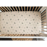 Drap Contour Couchette de Bébé - Bleuet-House of Elia-HOE-CRIB-F2022BL-CLÉMENT
