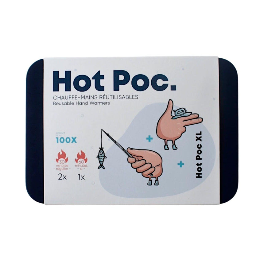 Boîtier (2 réguliers et 1 XL) – Chauffe-mains réutilisables Hot Poc-Hot Poc-HPC-HP-3PCS-SHL-CLÉMENT